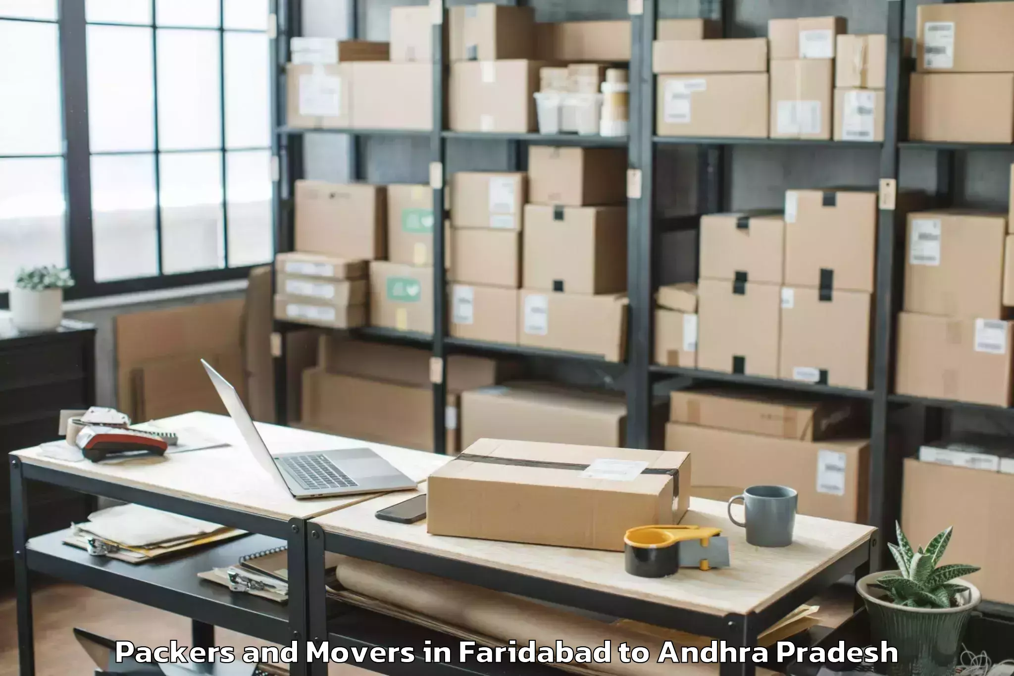 Quality Faridabad to Kanchili Packers And Movers